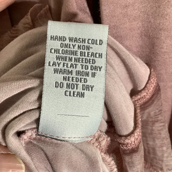 Soft Surroundings 🌵 Blush Long Sleeve Pull-over Silk Trim Size Petite Sm… - Picture 6 of 6